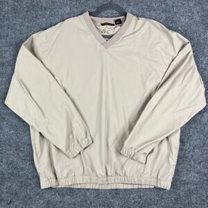 Greg Norman Collection Men's Beige Windbreaker Pullover